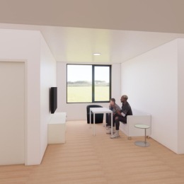 a person sitting at a table